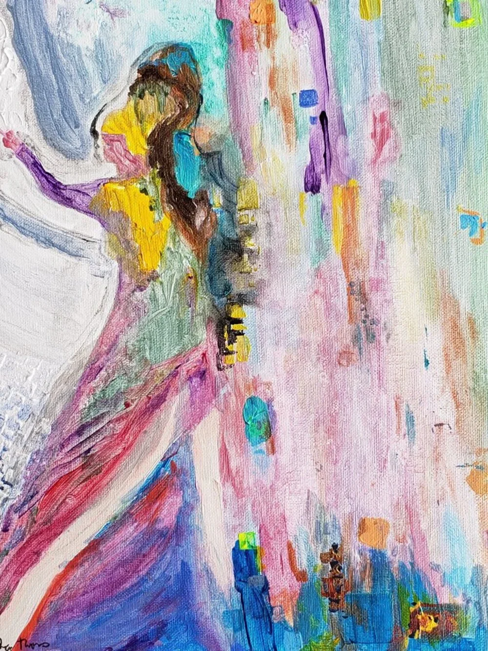 Hand pained on professional high-quality canvas, one-of-a-kind art.